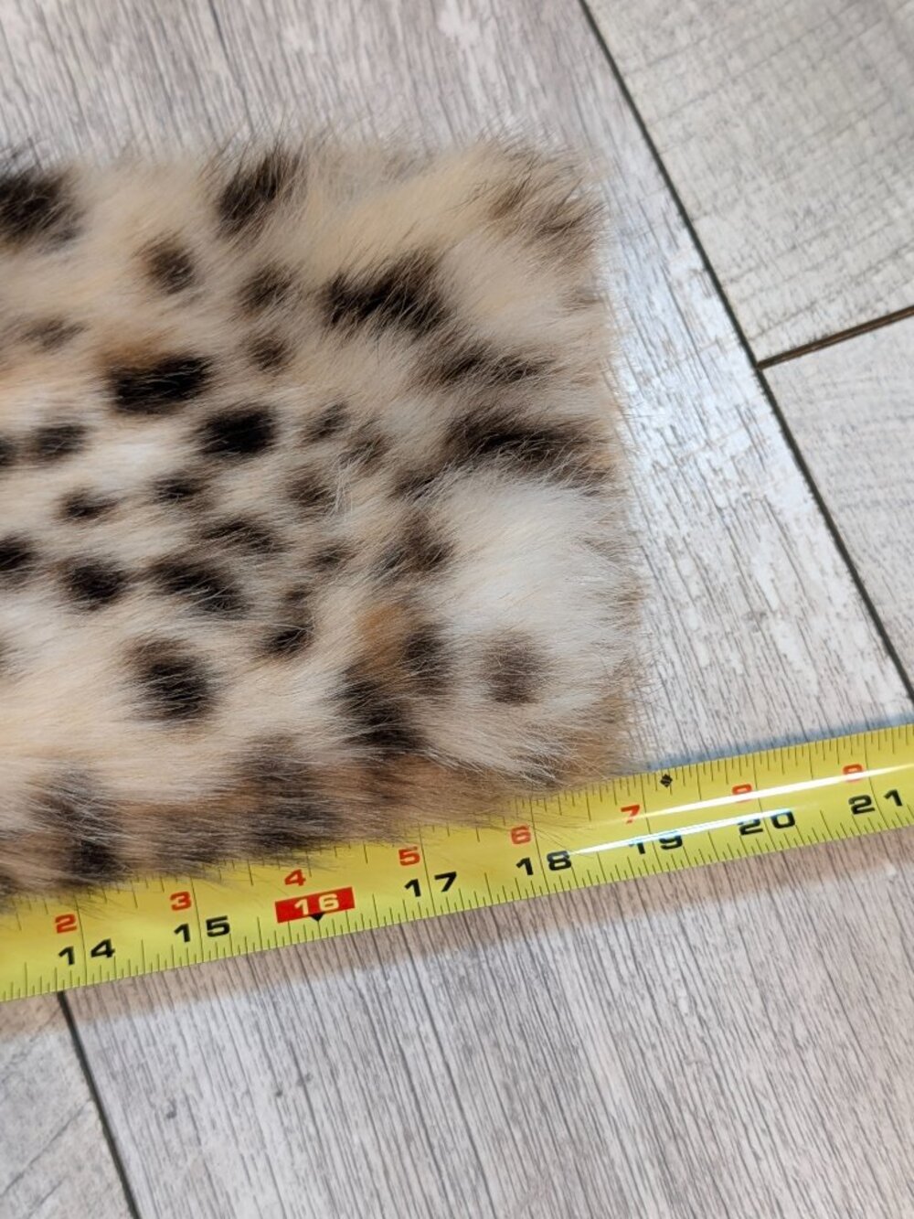 Leopard Faux Fur Shawl Collar CroppedJacket M Mob Wife Y2K Glam Western Boho NWT - Picture 13 of 14
